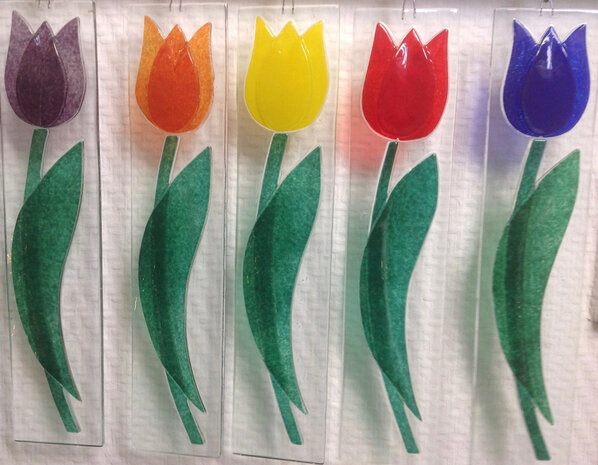 Tulpen hang gekleurd