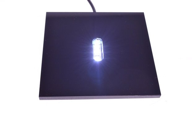 10cm. zwart LED plateau